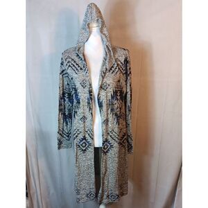 Absolutely Famous Hooded Cardigan Duster
